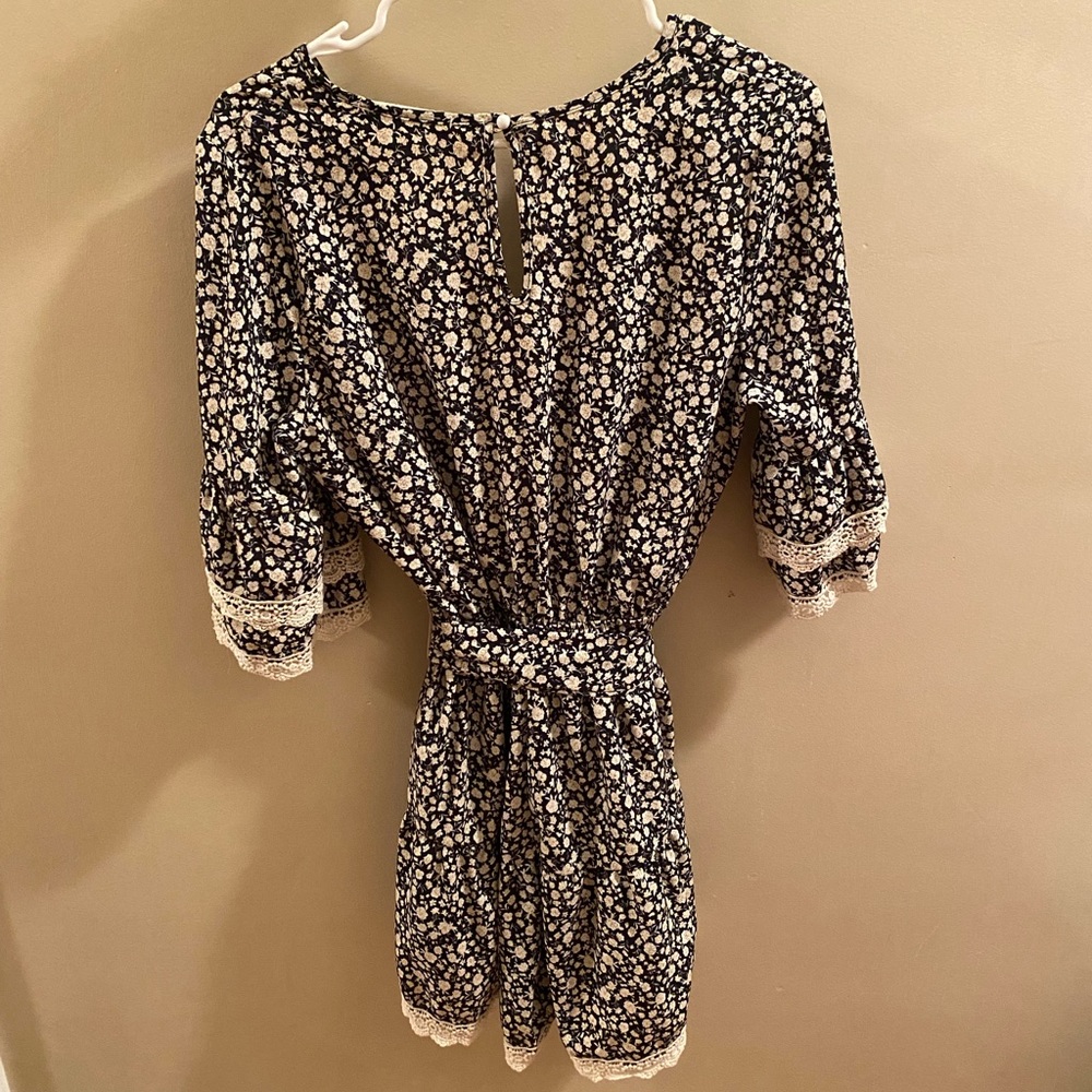 Romper with lace